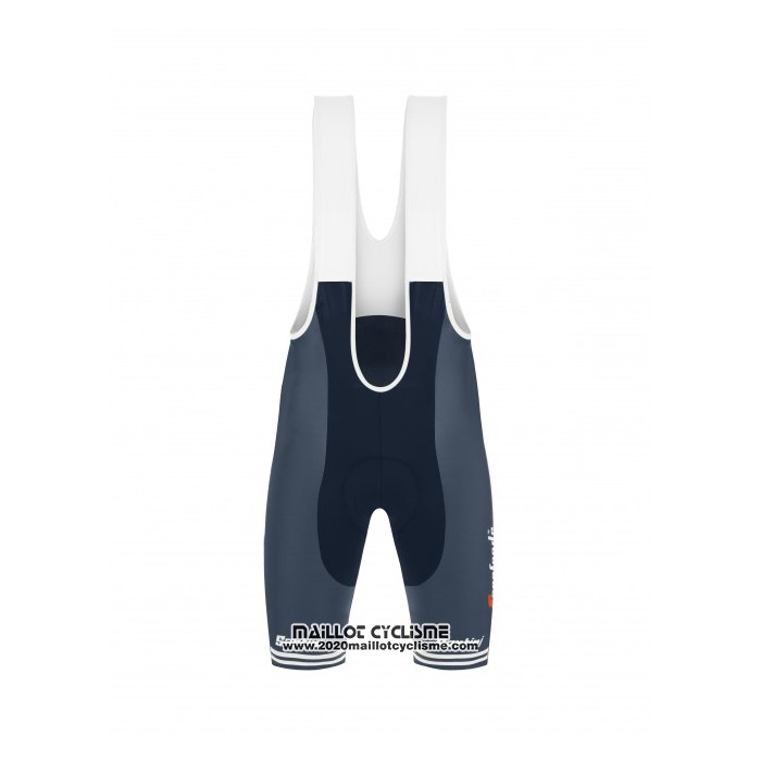 2021 Maillot Cyclisme Trek Segafredo Blanc Profond Bleu Manches Courtes et Cuissard